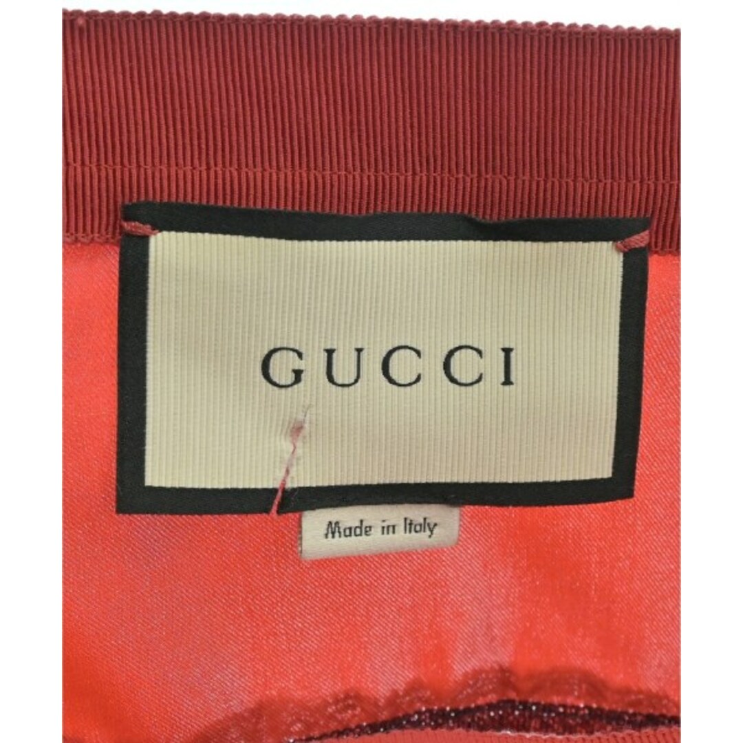 Gucci(グッチ)のGUCCI グッチ ひざ丈スカート S 赤x紺xアイボリー(ボーダー) 【古着】【中古】 レディースのスカート(ひざ丈スカート)の商品写真