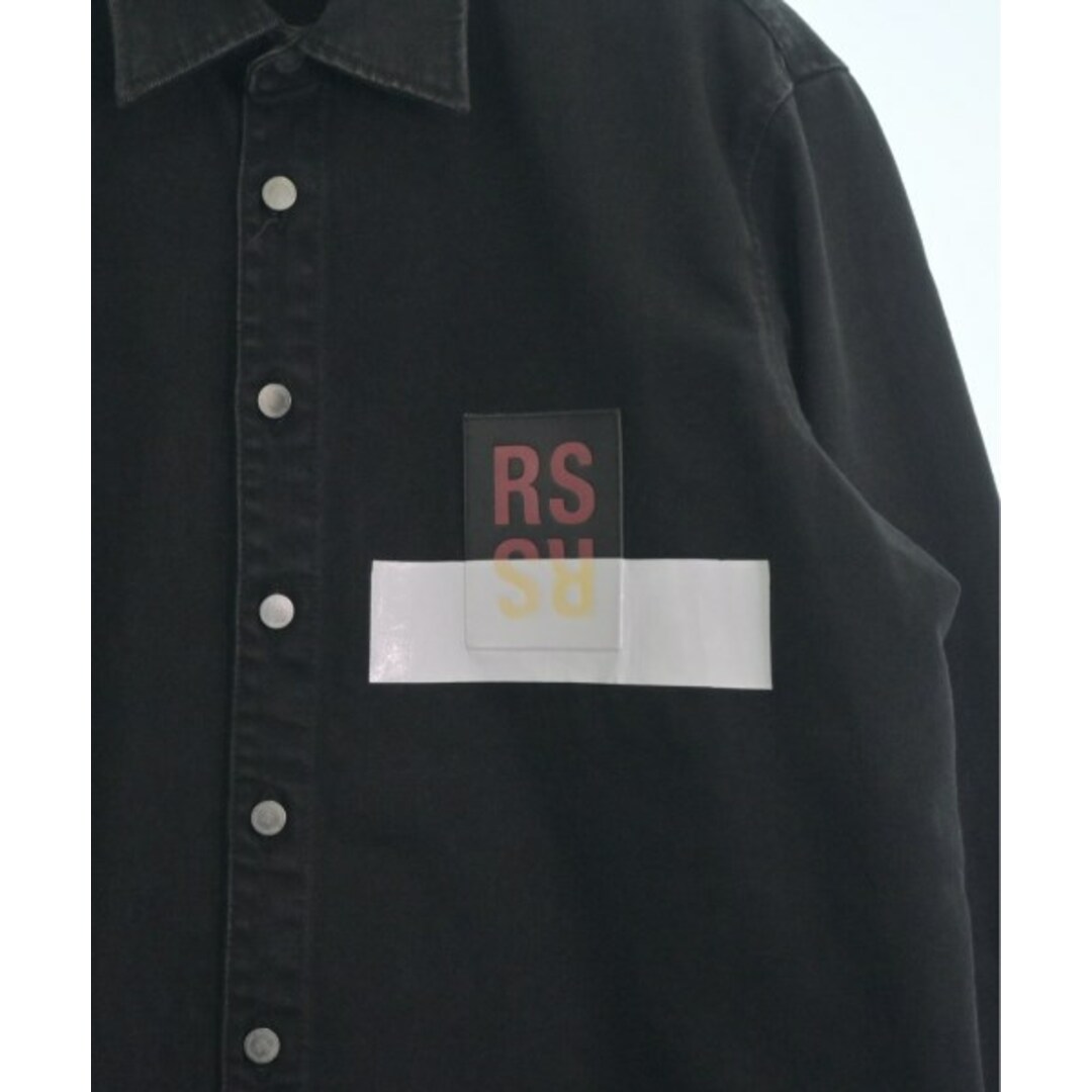 RAF SIMONS(ラフシモンズ)のRAF SIMONS ラフシモンズ カジュアルシャツ M 黒(デニム) 【古着】【中古】 メンズのトップス(シャツ)の商品写真