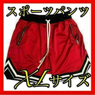 大きいサイズ メンズ レッド XL ハーフパンツ ショートパンツ バスパン(ショートパンツ)