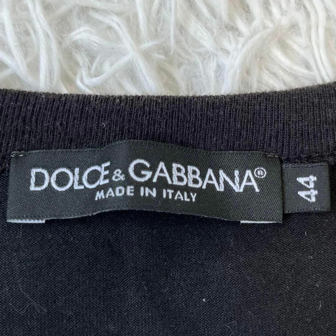 DOLCE&GABBANA(ドルチェアンドガッバーナ)のドルチェ&ガッバーナ　人気　定番　Vネック　Tシャツ　ブラック　44 メンズのトップス(Tシャツ/カットソー(半袖/袖なし))の商品写真