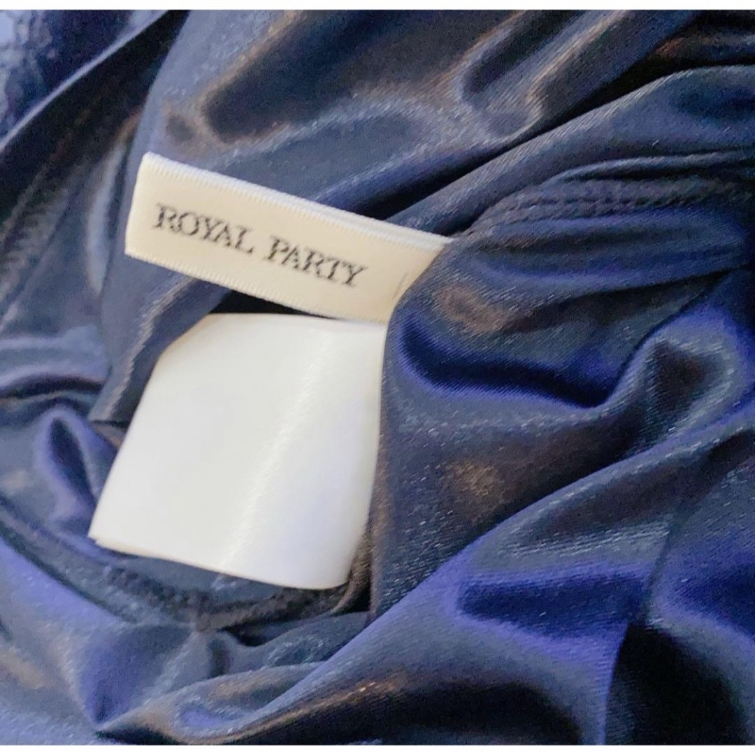 ROYAL PARTY(ロイヤルパーティー)の【美品】☆ROYALPARTY☆ワンピース☆ネイビー☆レース☆M☆ひざ丈☆ レディースのワンピース(ひざ丈ワンピース)の商品写真