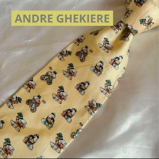 ANDRE GHEKIERE 高級シルク100%ネクタイ キャラクターネクタイ(ネクタイ)