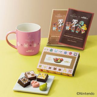 ゴディバ(GODIVA)のゴディバ × あつまれ どうぶつの森 マグカップ セット ピンク 限定(菓子/デザート)