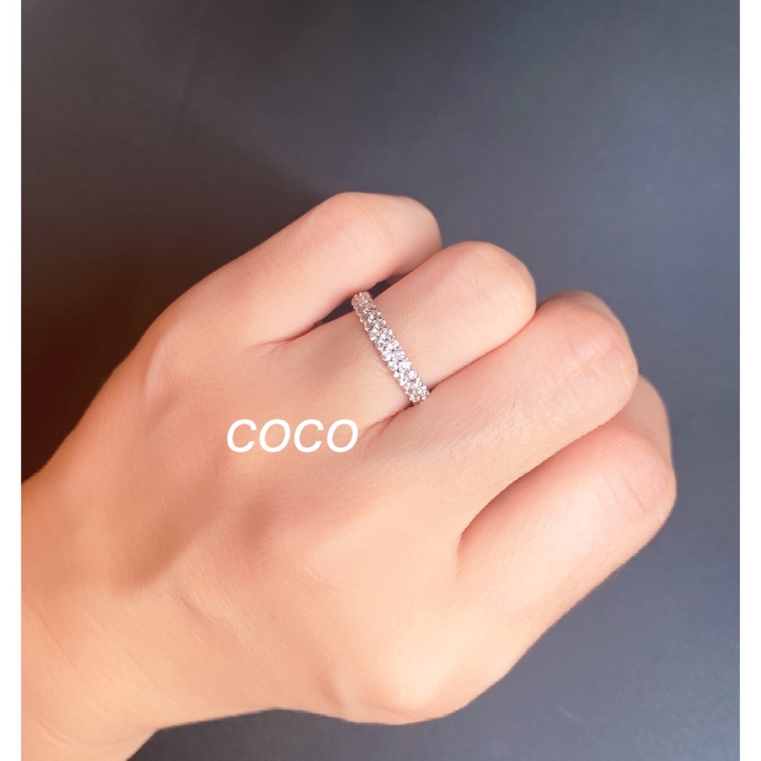 最高級人工ダイヤモンド　パヴェ　リング sona    レディースのアクセサリー(リング(指輪))の商品写真