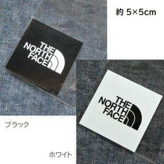 ザノースフェイス(THE NORTH FACE)の2枚セット TNF Logo Sticker ミニ NN32350 BW 防水(車外アクセサリ)