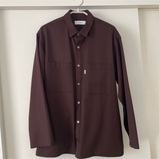 グラフペーパー(Graphpaper)のGRAPHPAPER WOOL TWILL L/S BOX SHIRT(シャツ)