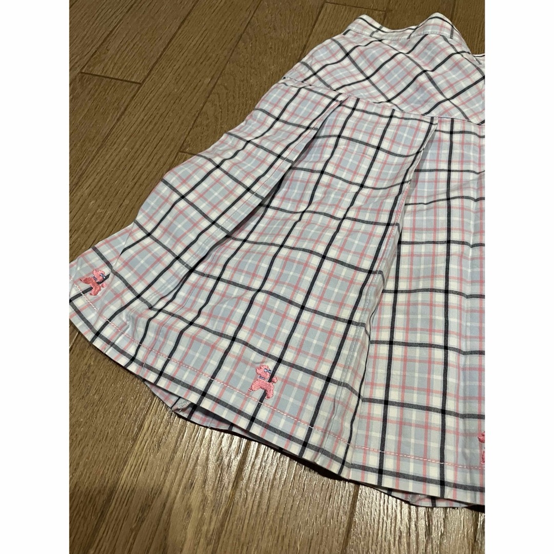 pom ponette(ポンポネット)のポンポネットジュニア　チェック　プリーツスカート　160 制服 キッズ/ベビー/マタニティのキッズ服女の子用(90cm~)(スカート)の商品写真