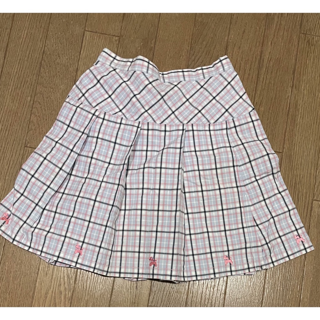 pom ponette(ポンポネット)のポンポネットジュニア　チェック　プリーツスカート　160 制服 キッズ/ベビー/マタニティのキッズ服女の子用(90cm~)(スカート)の商品写真