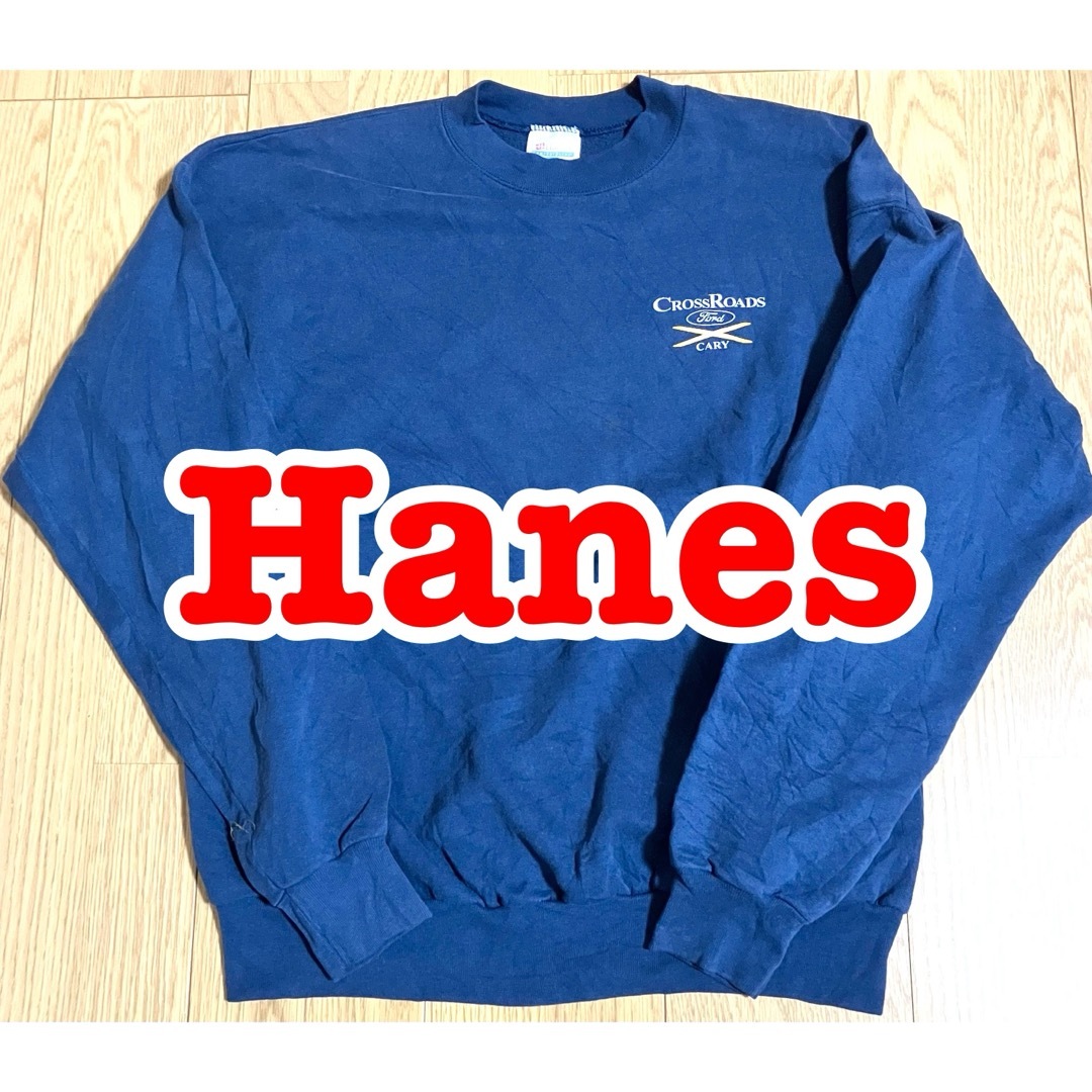 Hanes(ヘインズ)のヘインズ  printpro ford 企業ロゴ スウェット ネイビー メンズのトップス(スウェット)の商品写真