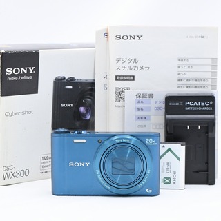 ソニー(SONY)のSONY Cyber-shot DSC-WX300 ブルー(コンパクトデジタルカメラ)