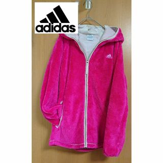 アディダス(adidas)のadidas ファーフリース アディダス モコモコ ブルゾン Lサイズ(ブルゾン)