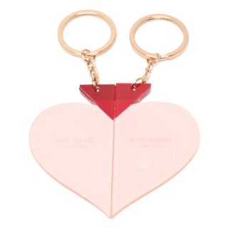 ケイトスペードニューヨーク(kate spade new york)の美品 ケイトスペード キーリング 2点セット ペア ハートモチーフ レディース(その他)