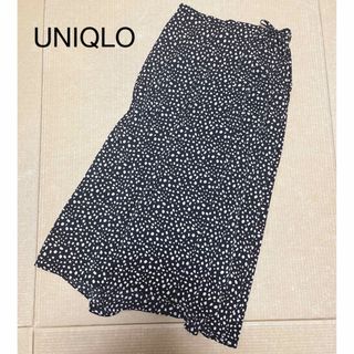 ユニクロ(UNIQLO)のUNIQLO ダルメシアン柄 スカート Mサイズ ユニクロ(ロングスカート)