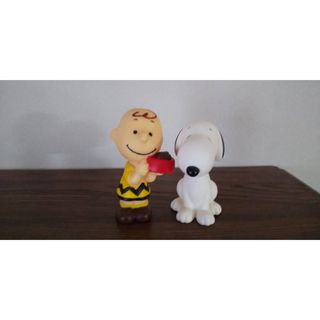 スヌーピー(SNOOPY)の⭐︎レア⭐︎レトロ　スヌーピー　チャーリーブラウン　置物　アンティーク(キャラクターグッズ)