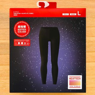 ユニクロ(UNIQLO)のヒートテック ウルトラウォームレギンス 超極暖　黒 ブラック L　ユニクロ(レギンス/スパッツ)