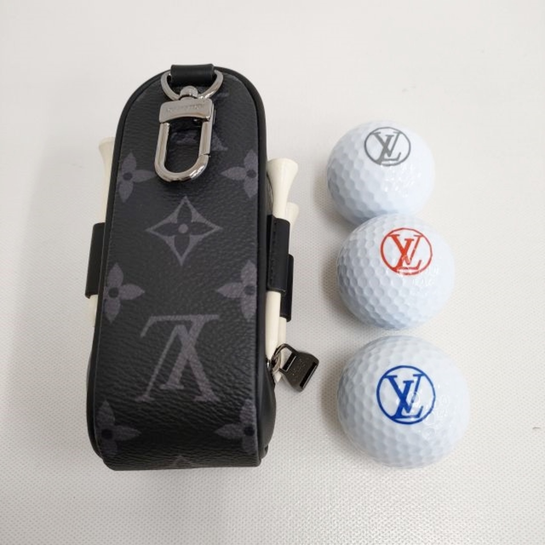 LOUIS VUITTON(ルイヴィトン)のLOUIS VUITTON 未使用品 セット アンドリュース モノグラム エクリプス ゴルフボール ティー ポーチ ブラック ルイ・ヴィトン【中古】4-0108G♪ スポーツ/アウトドアのゴルフ(その他)の商品写真