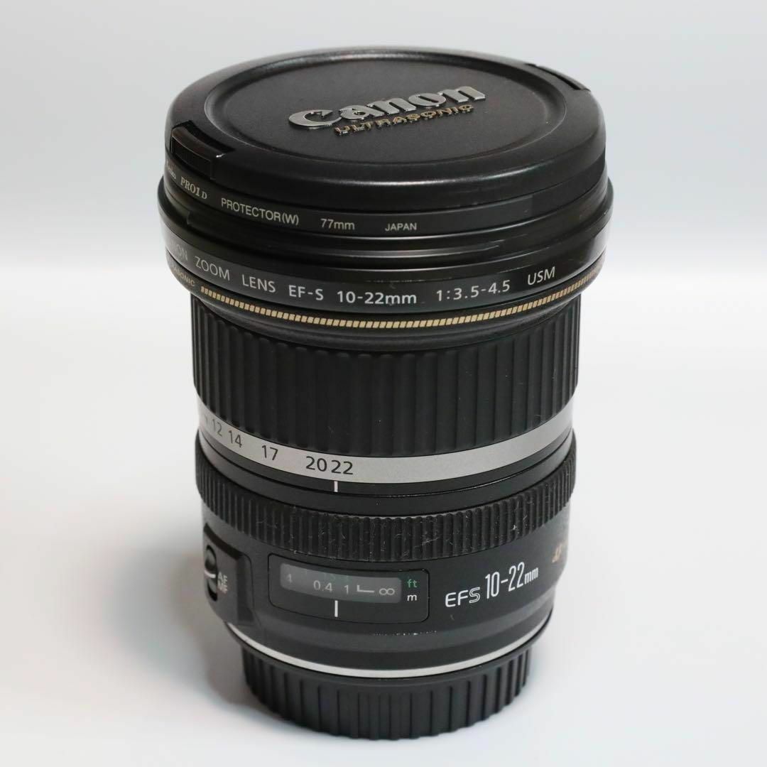 Canon(キヤノン)のEF-S 10-22mm F3.5-4.5 USM 外箱 レンズフィルター付属 スマホ/家電/カメラのカメラ(レンズ(ズーム))の商品写真