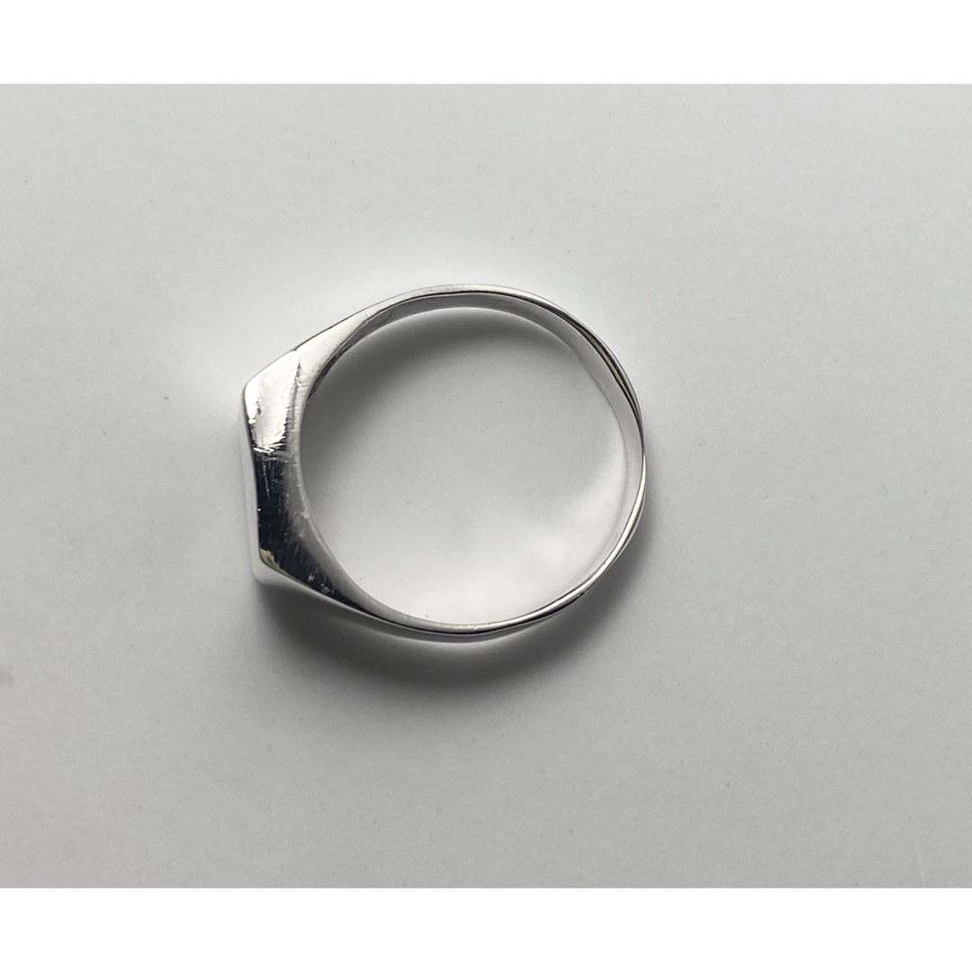 シグネットリングスクエア　シルバー925印台　クッションポリッシュ24号rczふ メンズのアクセサリー(リング(指輪))の商品写真