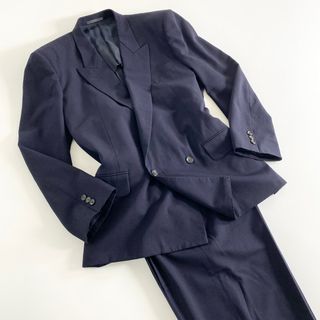 コムデギャルソン(COMME des GARCONS)の34a21 日本製 COMME des GARCONS HOMME コムデギャルソンオム セットアップスーツ 上下セット M ネイビー フォーマル ビジネス ウール(セットアップ)