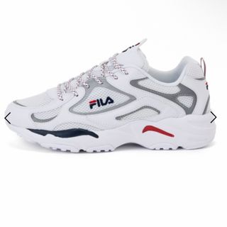 フィラ(FILA)のFILA フィラ　厚底　スニーカー　24 ホワイト　白 レイトレイサー　22FW(スニーカー)