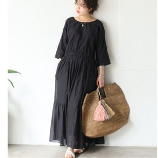 綿100%刺繍糸週末セールneQuittezpas⭐︎新品CTN EMB LONG DRESS