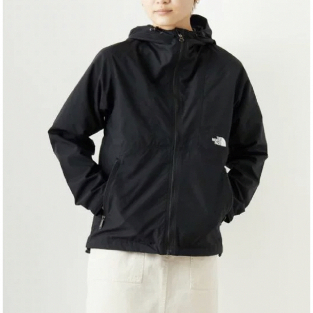 THE NORTH FACE(ザノースフェイス)の新品タグ付き♡ザノースフェイス コンパクトジャケットM ✽ black レディースのジャケット/アウター(ナイロンジャケット)の商品写真