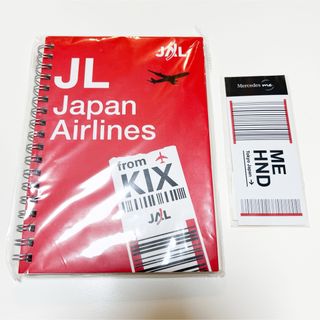 ジャル(ニホンコウクウ)(JAL(日本航空))の【新品未使用】JAL×KIX ノート Mercedes me ステッカー(航空機)