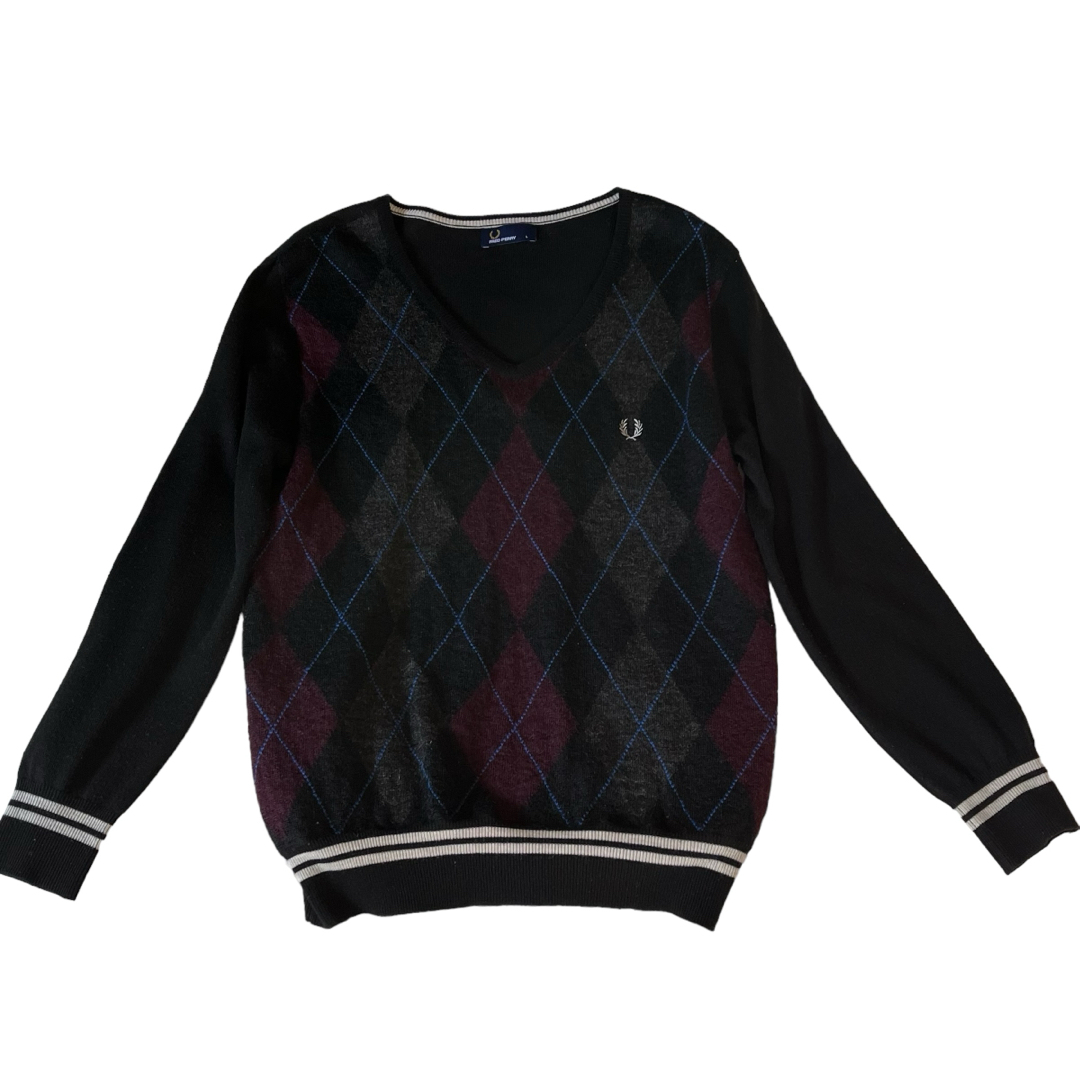 FRED PERRY - フレッドペリー☆ Vネックセーター ニット FRED PERRY - フレッドペリー☆ Vネックセーター ニット