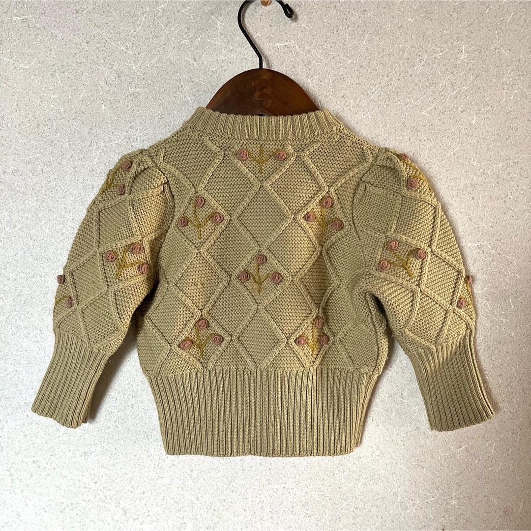 SOOR PLOOM(ソーアプルーム)のSOOR PLOOM Hilma Cardigan Maize 2y キッズ/ベビー/マタニティのキッズ服女の子用(90cm~)(カーディガン)の商品写真