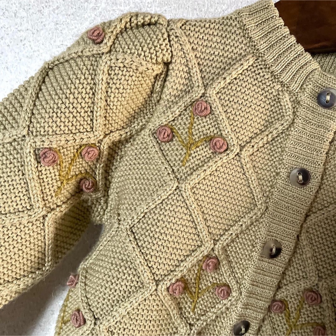 SOOR PLOOM(ソーアプルーム)のSOOR PLOOM Hilma Cardigan Maize 2y キッズ/ベビー/マタニティのキッズ服女の子用(90cm~)(カーディガン)の商品写真