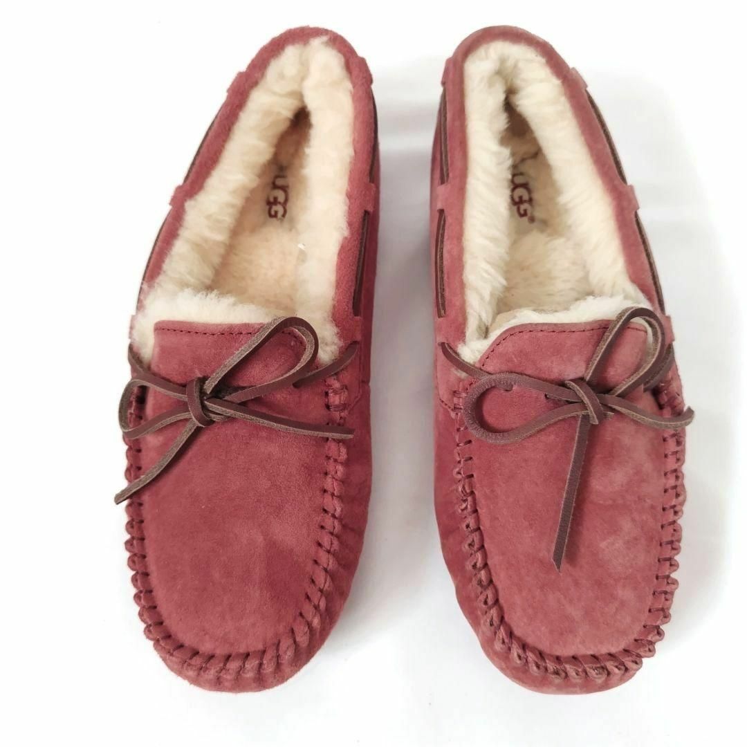 美品❤UGG【アグ】ダコタ ムートンスリッポン デッキシューズ 中ボア ピンク