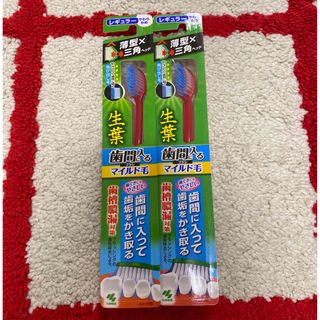 小林製薬 - ⭐️小林製薬 生葉薄型✕三角ヘッドレギュラーやわらか め歯ブラシ2本⭐️