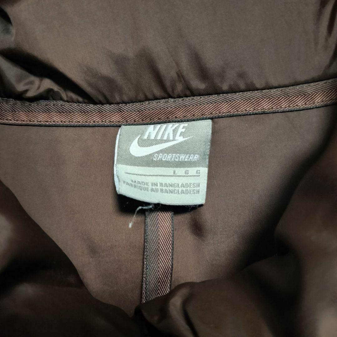 NIKE(ナイキ)のNIKE ナイキ レディース ダウンジャケット サイズL ブラウン レディースのジャケット/アウター(ダウンジャケット)の商品写真