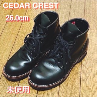 セダークレスト(CEDAR CREST)のCEDAR CREST 靴　本革　ブーツ　US8 ( 26.0 cm ) 未使用(ブーツ)