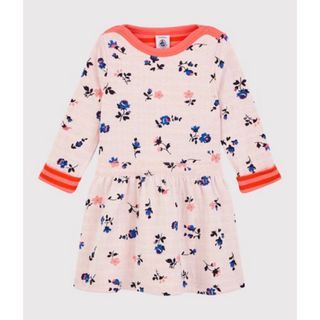 プチバトー(PETIT BATEAU)の新品同様★プチバトー　チュビックキルティングプリントワンピース　18m/81cm(ワンピース)