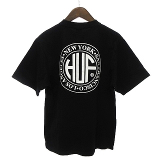 ハフ(HUF)のハフ HUF Tシャツ カットソー ロゴ 半袖 クルーネック 黒 ブラック S(Tシャツ/カットソー(半袖/袖なし))