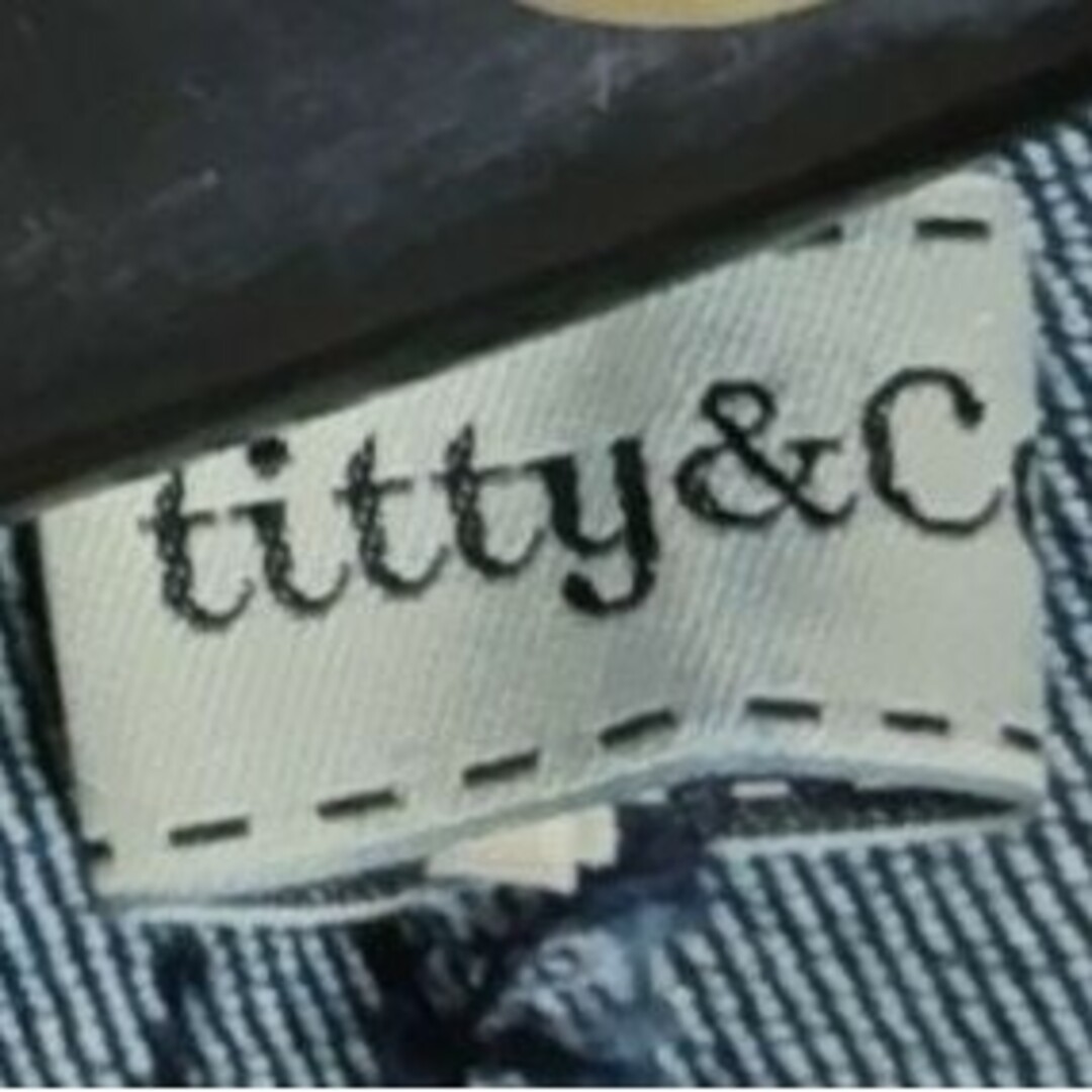 titty&co(ティティアンドコー)の【美品】ティティアンドコー ハイウエストデニムスカート タイトSサイズ レディースのスカート(ミニスカート)の商品写真