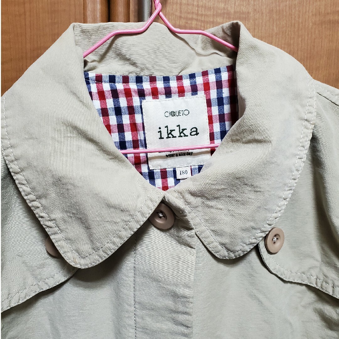 ikka(イッカ)の*ikka 150  ガールズコート キッズ/ベビー/マタニティのキッズ服女の子用(90cm~)(コート)の商品写真