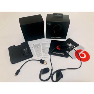 ビーツ(Beats)のPOWERBEATS パワービーツ ワイヤレス イヤフォン iPhone 純正(ヘッドフォン/イヤフォン)