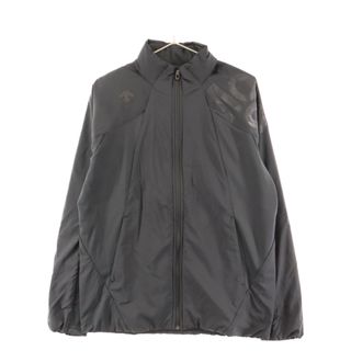 デサント(DESCENTE)のDESCENTE デサント ロゴプリント ヒートナビサーモハイブリッドジャケット DMMMJF35 ブラック(フライトジャケット)