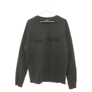 バルマン(BALMAIN)のBALMAIN バルマン ラグランロングスリーブ スウェットトレーナー ブラック JQ005B042(スウェット)