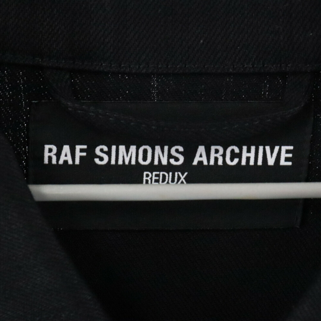 RAF SIMONS(ラフシモンズ)のRAF SIMONS ラフシモンズ 21SS ARCHIVE REDUX グラフィックパッチオーバーサイズデニムシャツジャケット ブラック アーカイブレダックス A01-705-10133 メンズのジャケット/アウター(Gジャン/デニムジャケット)の商品写真