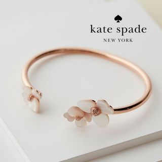 ケイトスペードニューヨーク(kate spade new york)の【新品♠️本物】ケイトスペード プレシャスパンジー バングル(ブレスレット/バングル)