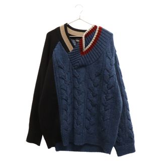 【kolor】2023ss Crazy Docking Knit