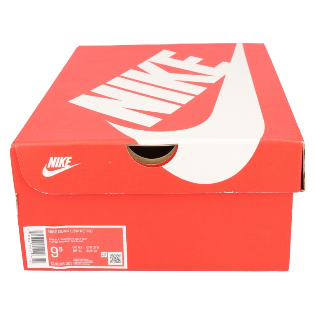 NIKE - NIKE ナイキ DUNK LOW RETRO PURE PLATINUM DJ6188-001 ダンク