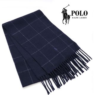 POLO RALPH LAUREN - 【週末限定】　POLO RALPH LAUREN マフラー　リバーシブル　紺