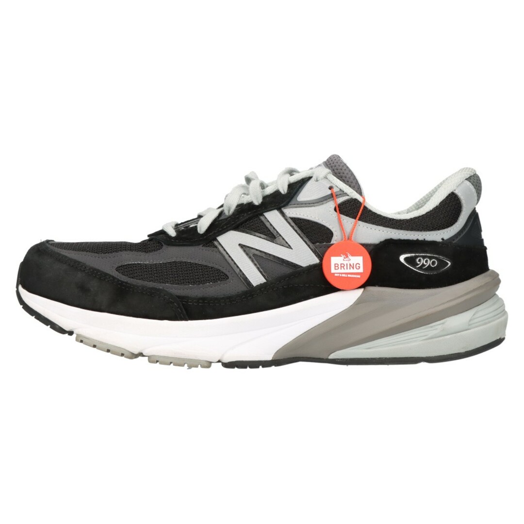 New Balance ニューバランス M990V6 USA製 ローカットスニーカー M990BK6 ブラック US11.5/29.5cm