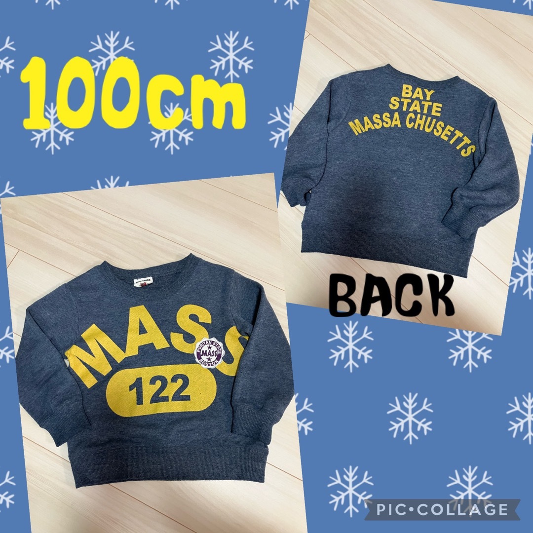 100cm☆トレーナー☆ロゴ キッズ/ベビー/マタニティのキッズ服男の子用(90cm~)(Tシャツ/カットソー)の商品写真