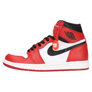 ナイキ(NIKE)のNIKE ナイキ AIR JORDAN 1 RETRO HIGH CHICAGO 2015 エアジョーダン1 レトロ シカゴ ハイスニーカー レッド/ホワイト US8 555088-101(スニーカー)