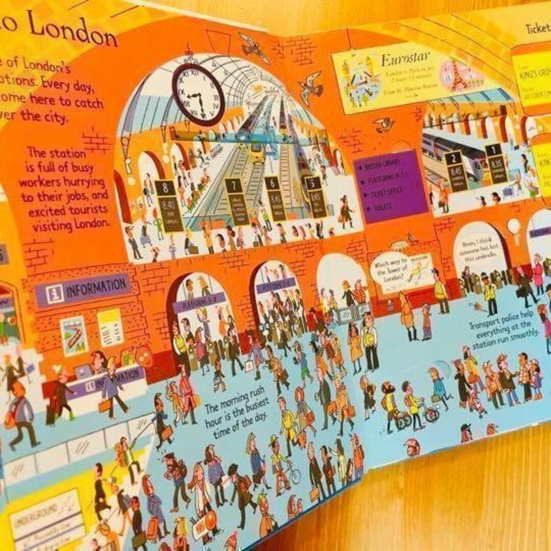 英語絵本Usborne look inside london しかけ絵本 エンタメ/ホビーの本(洋書)の商品写真